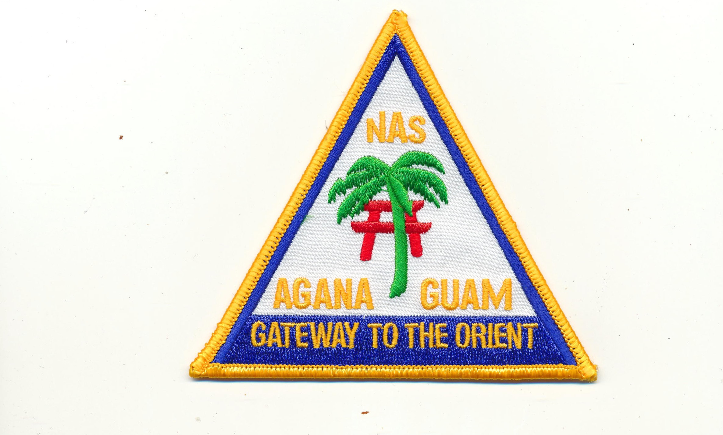 5" NAVY NAS AGANA GUAM GATEWAY TO THE ORIENT EMBROIDERED PATCH 